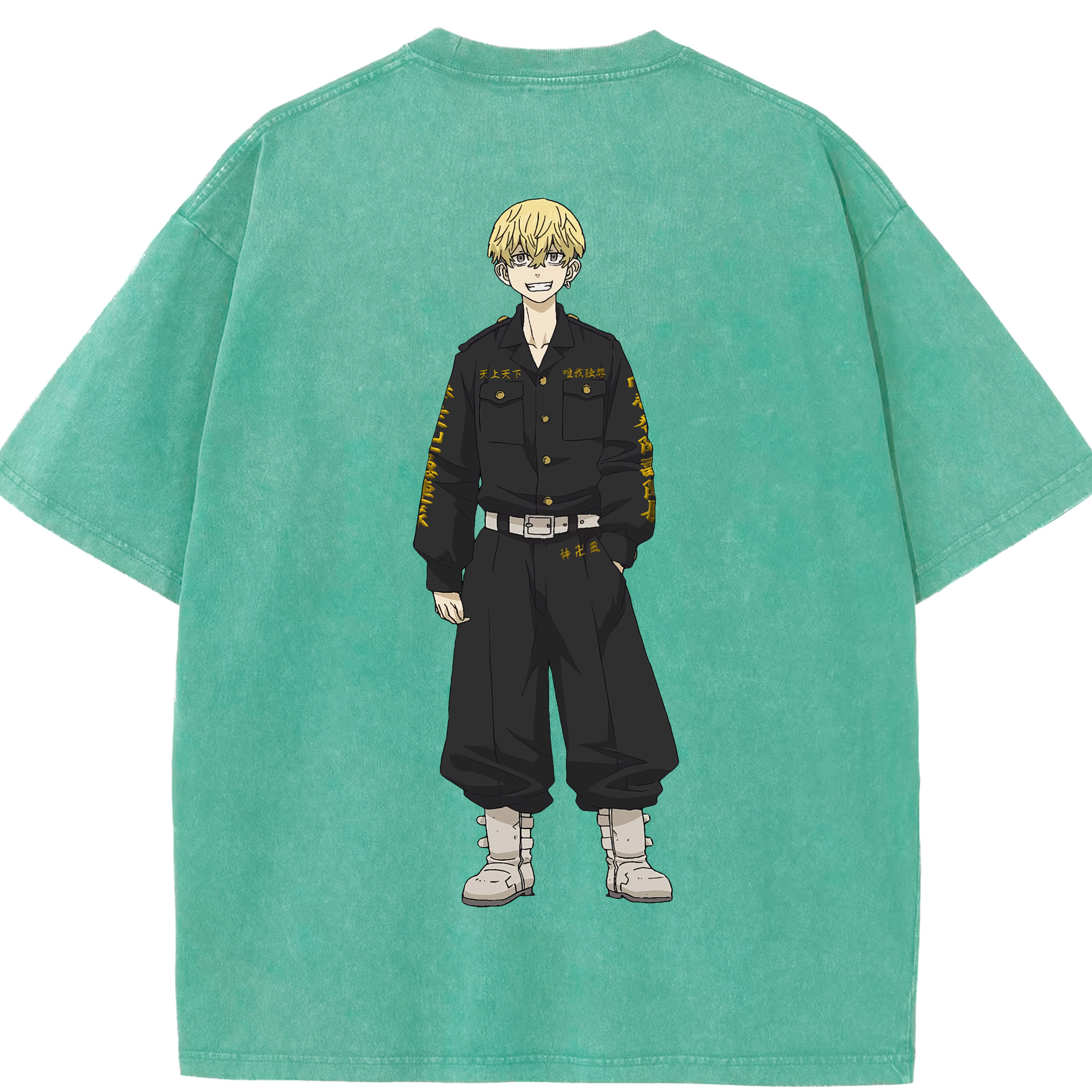 （画像用） 東京リベンジャーズ Tokyo Revengers 綿100% ヴィンテージ風 半袖Tシャツ（背面プリント）